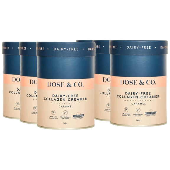 6-Pack: Dose & Co 12oz Dairy-Free Caramel Collagen Creamer