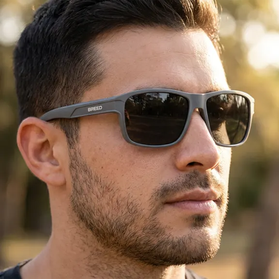 BREED Astor Mens Square Polarized Sunglasses