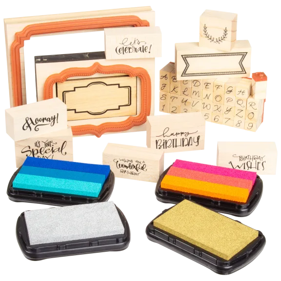 Momenta 51-Piece Stamp and Ink Pad Bundle