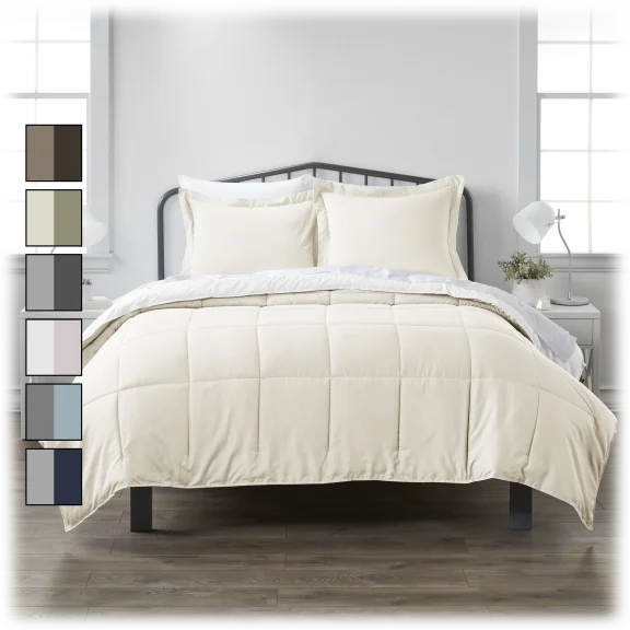 iEnjoy Home Premium Down Alternative Reversible Comforter Set