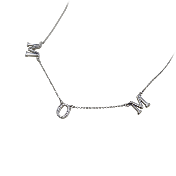 Prime and Pure MOM 1/20 Carat TW CZ Pendant Necklace in Sterling Silver