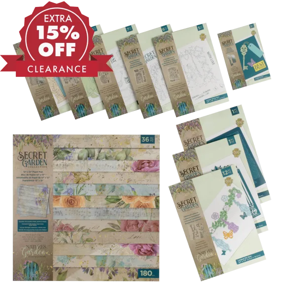 Crafter’s Companion Secret Garden 87-Piece Crafting Bundle
