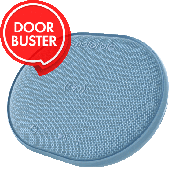 Motorola Bluetooth Speaker with Wireless Charging Pad