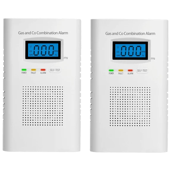 2-Pack: Hakol Plug-In Carbon Monoxide & Natural Gas Detector
