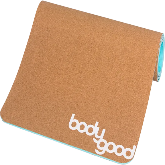 Bodygood 72x24" Cork Non-Slip Yoga Mat