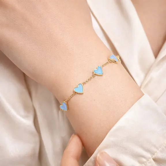 Donatello Gian Gold-Flashed Heart Bracelet