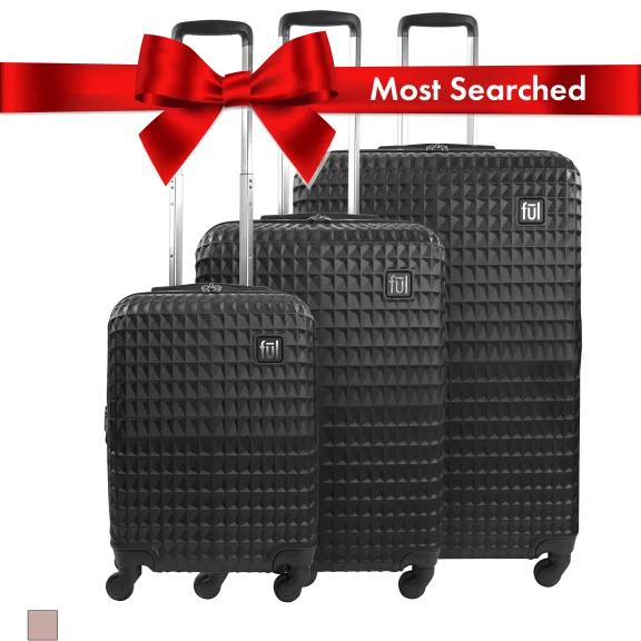 FŪL Geo 3-Piece Hardside Spinner Luggage Set