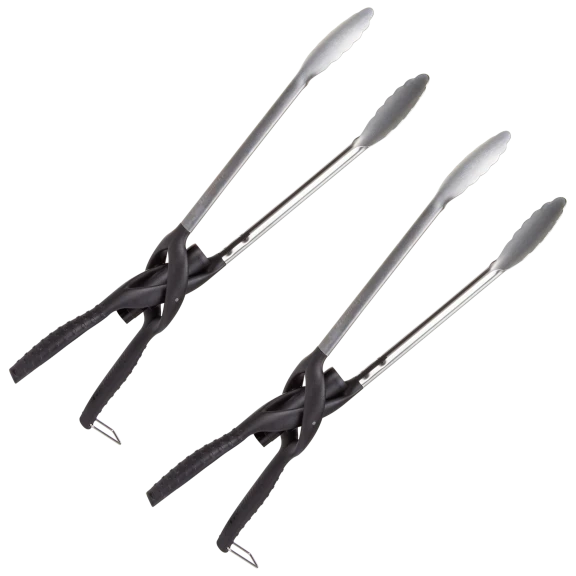 2-Pack: Tonglite BBQ Tongs with Removable LED Light