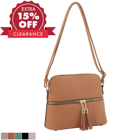 Malibu Skye Crossbody with Zipper Tassel