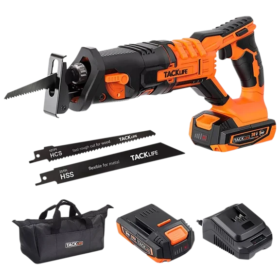 Tacklife Cordless Reciprocating Speed Orbital Action Electric Saw