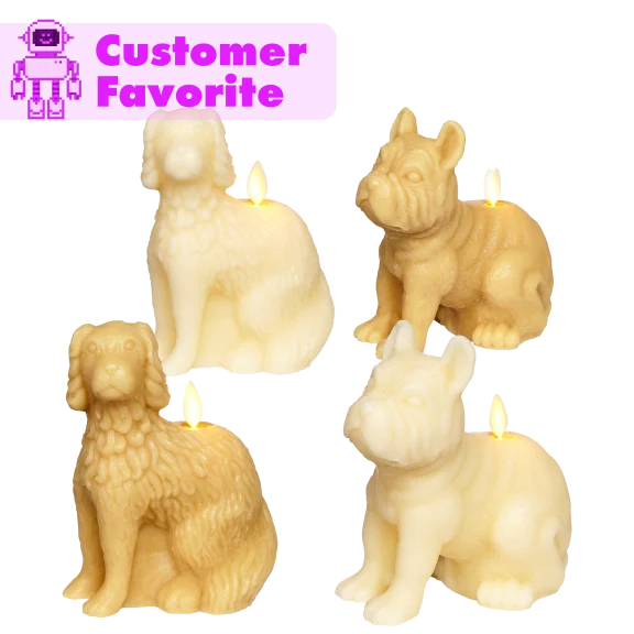 Luminara Flameless Dog-Shaped Candle