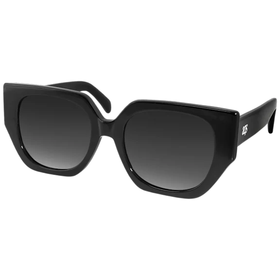 AQS Mimi Oversized Sunglasses (Black)