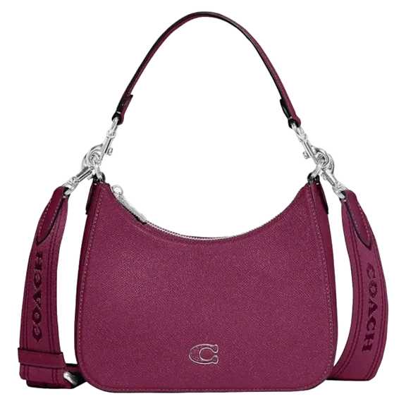 Coach Unisex Hobo Crossbody Bag in Crossgrain Leather