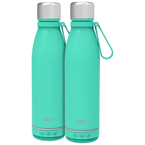 2-Pack: Zak! Play 17.5 oz Freestyle Bottle with Bluetooth Speaker