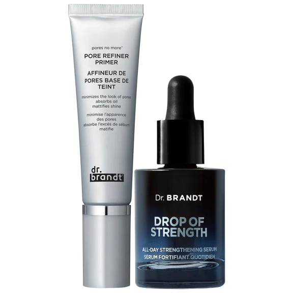 Dr. Brandt Drop of Strength Serum & Pores No More Pore Refiner Primer Set