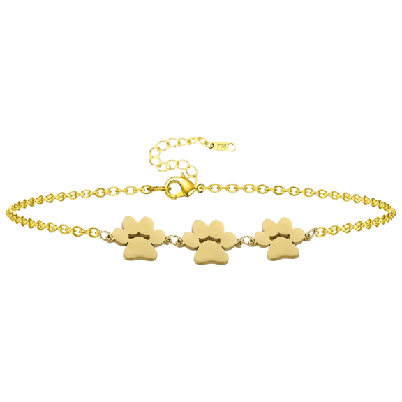 Hollywood Sensation Triple Paw Print Bracelet