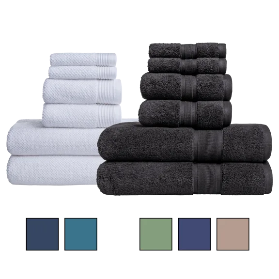 Nottingham 6-Piece Luxury Cotton Towel Sets