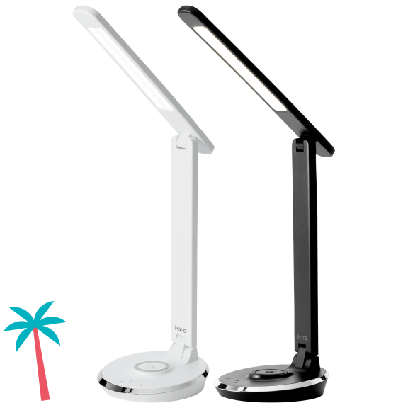 iHome PowerLight Pro LED Desk Lamp with Wireless Charging