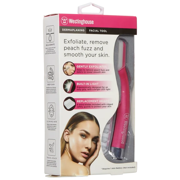 Westinghouse Electronic Lighted Dermaplane Set With Extra Blades