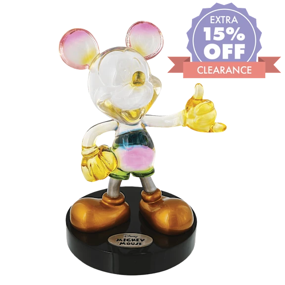 Enesco Grand Jester Clear Rainbow Mickey