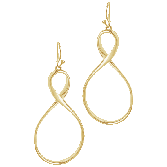 Rox & Rose Twist Infinity Earrings