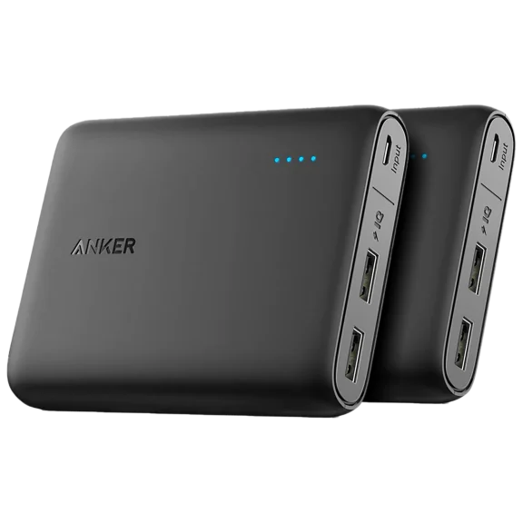 2-Pack: Anker PowerCore 10,400mAh 7.5W Chargers with 2 USB-A Ports