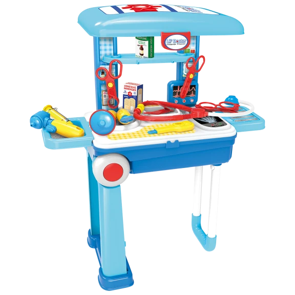 23-Piece World Tech Toys Lil Doctor Mobile Suitcase Playset