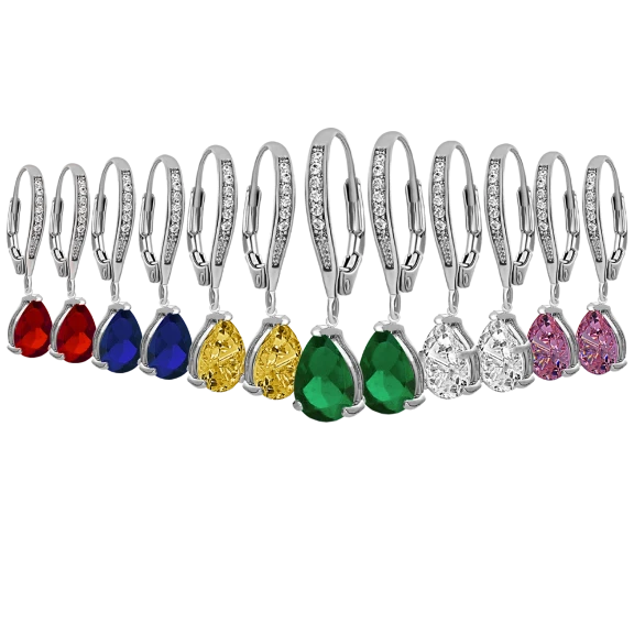4.5-Carat Pear Drop Earrings