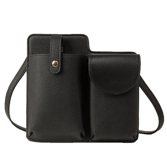 Neiman Marcus Pebble Mini Pocket Crossbody