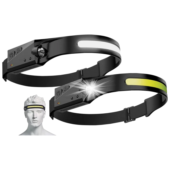 2-Pack: Ciana Rechargeable Led Headlamps with Motion Sensor