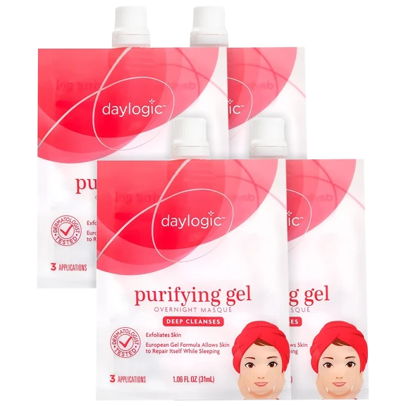 4-Pack: Day Logic Purify Overnight Gel Masque