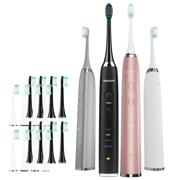 AquaSonic VIBE Series Ultrasonic Whitening Toothbrush