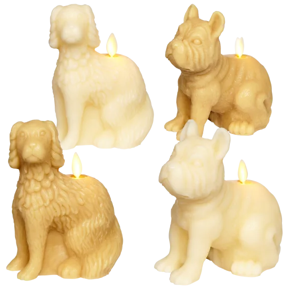 Luminara Flameless Dog-Shaped Candle