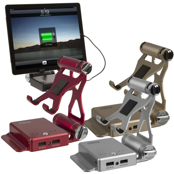 POGO Tablet Stand w/ Dual USB 8000 mAh Power Bank