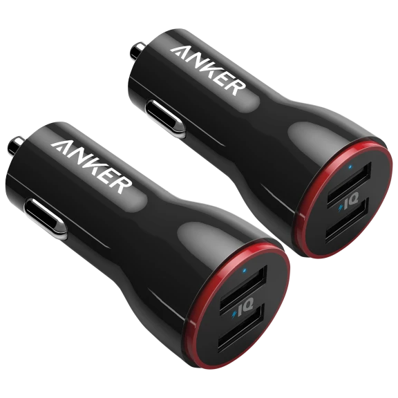 2-Pack: Anker PowerDrive 2 24-Watt 2-Port Car Charger