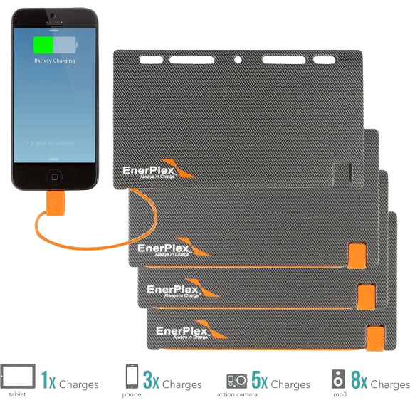 4-Pack: Enerplex Ultra-Slim 5100mAh Power Banks with 2.4A Output
