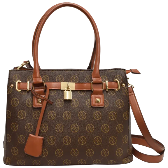Adrienne Vittadini Signature Collection Front Lock Satchel