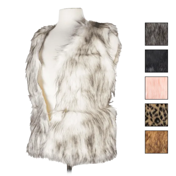 LUXE Fur Faux Fur Vest