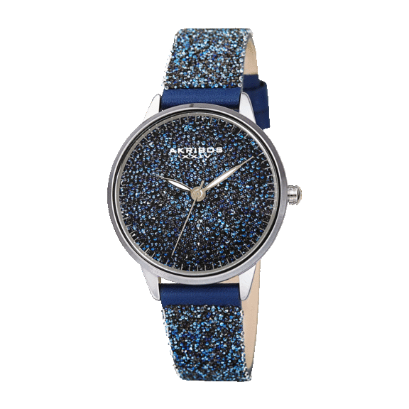 Akribos XXIV Women's Quartz Swarovski Fabrics Strap Watch