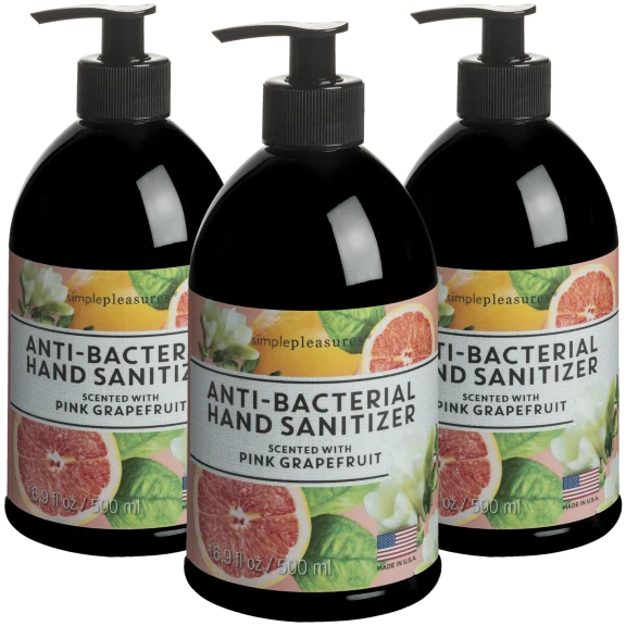 3-Pack: Simple Pleasures Scented Hand Sanitizer (16.9 fl oz)