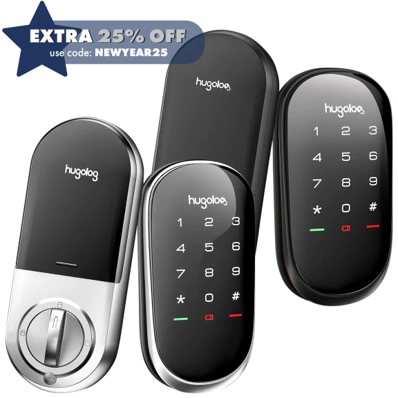 Hugolog Smart Electronic Deadbolt Door Lock with Digital Touchpad