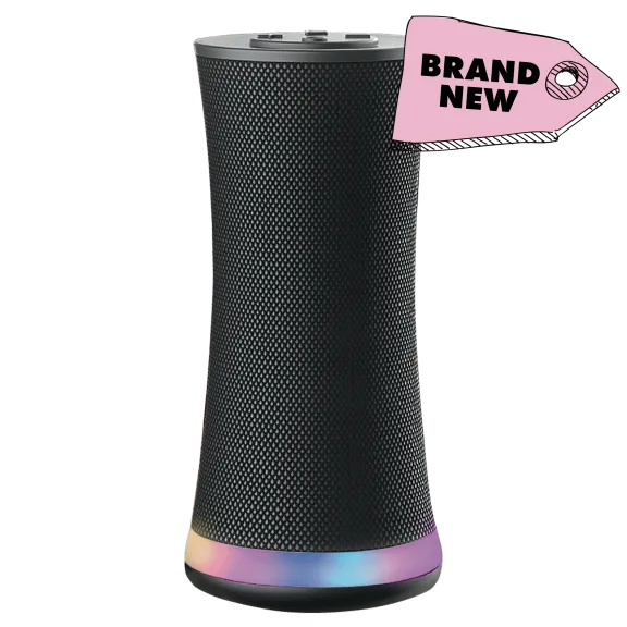 Cobaltx Mood Tower: LED Light Wireless Mesh Speaker