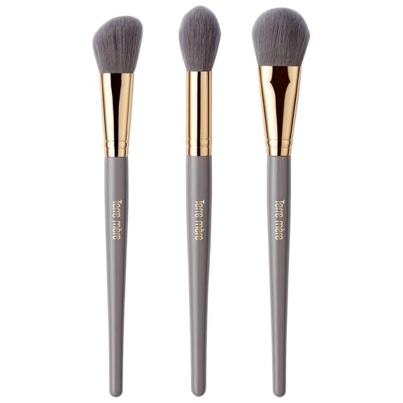 Terre Mère 3-Piece Professional Cheek Brush Set