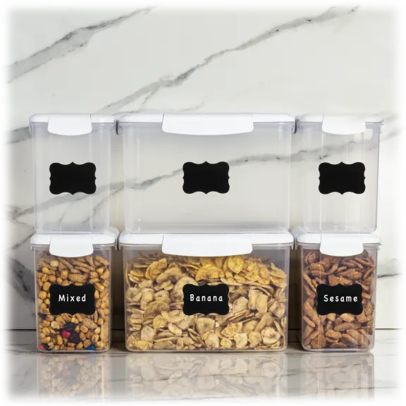 Finedine 12-Piece Plastic Kitchen Pantry Storage Containers