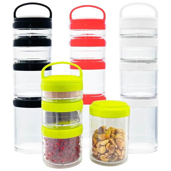 2-Pack: Ztech Go-Snack Stackable Food Containers