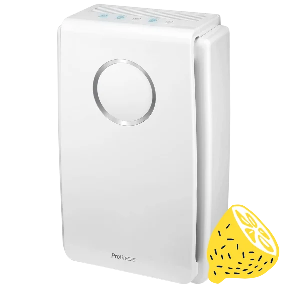 ProBreeze 4-Stage True HEPA Large Room Air Purifier with Ionizer