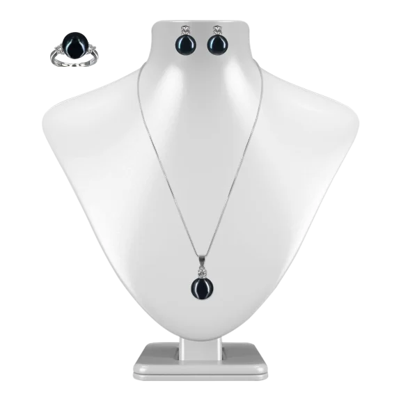 BORA BORA COLLECTION 18K Gold Filled 3-Piece Pearl Pendant Set