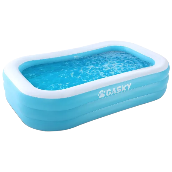 Gasky 95" Portable Rectangular Inflatable Swimming Pool