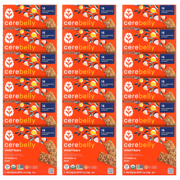 90-Pack: Cerebelly Organic Smart Snack Bars
