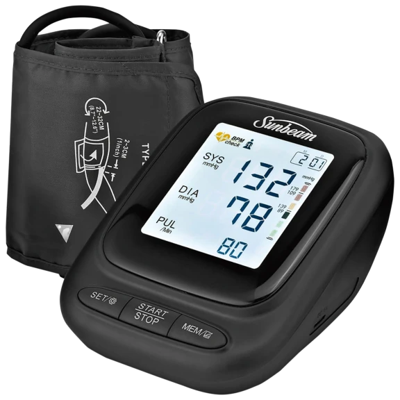 Sunbeam Blood Pressure Monitor With Voice Broadcast Technology